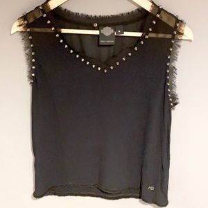 Harley Davidson Medium Black Studded Tank Top